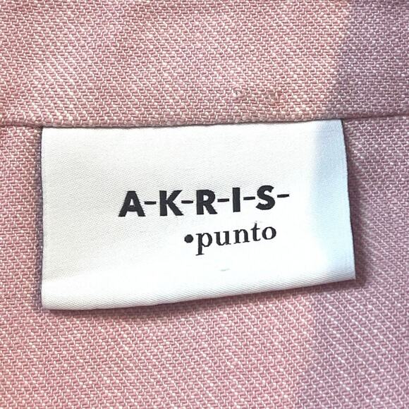 Akris Punto Tailored Pink Collared Vest Minimalist Luxury Casual Size 6 - Picture 7 of 8